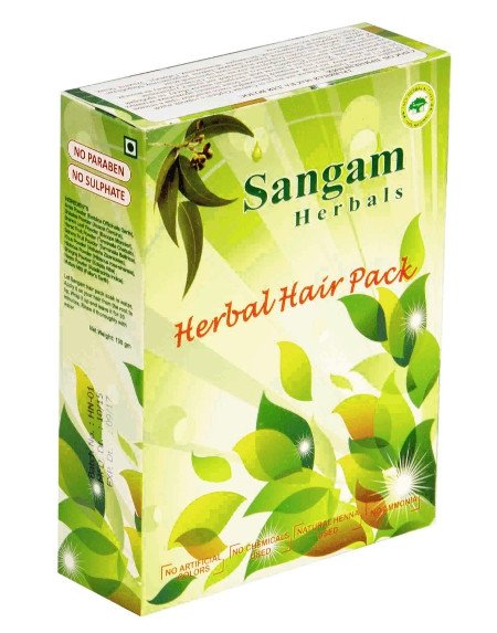 Травяная маска для волос Sangam Herbals. 