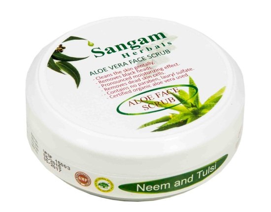 Купить Скраб для лица Sangam Herbals Aloe Vera (Neem and Tulsi) (уценка) в интернет-магазине #store#