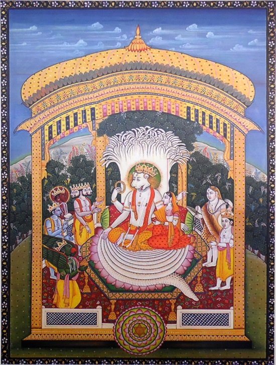 Плакат Нарасимха (30 x 40 см). 