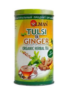 OLMAN organic Herbal tea Tulsi and Guncer (Чай Тулси с Имбирем) 100 г