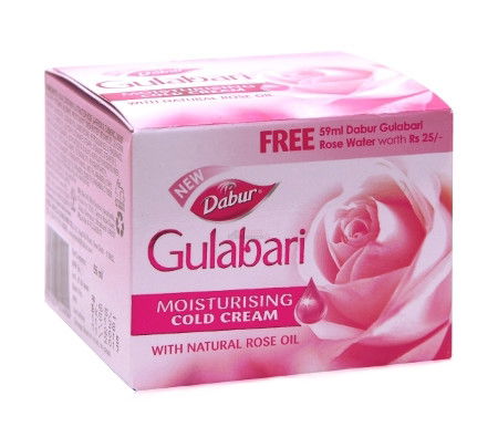 Крем для кожи лица Dabur Gulabari Moisturising Cold Cream With Natural Rose Oil (55 мл)