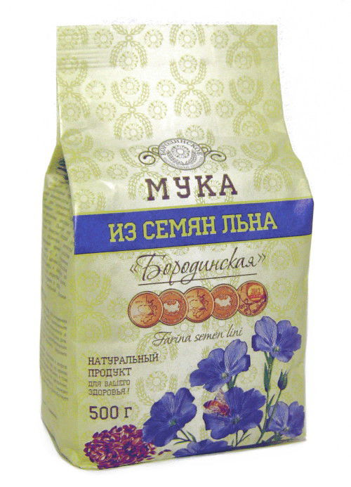 Мука из семян льна "Бородинская" (500 г)