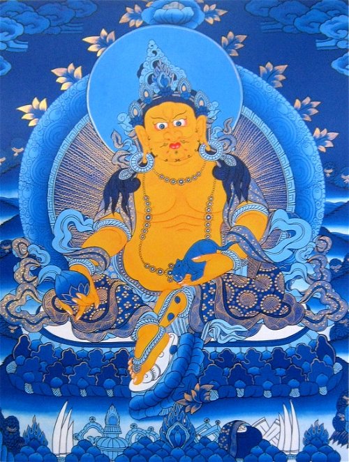 Постер Дзамбала на синем фоне (30 x 40 см)