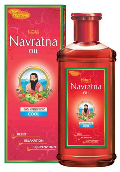 Охлаждающее масло для волос и тела Navratna Oil Himani 