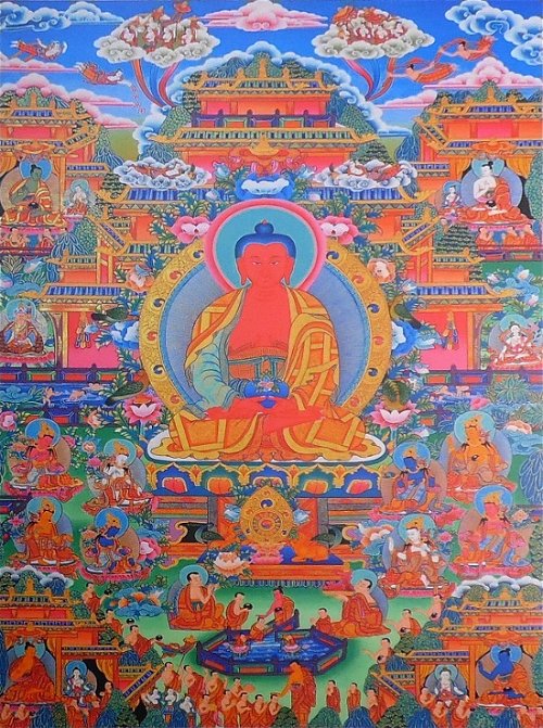 Постер Чистая земля Будды Амитабхи (27 x 40 см)