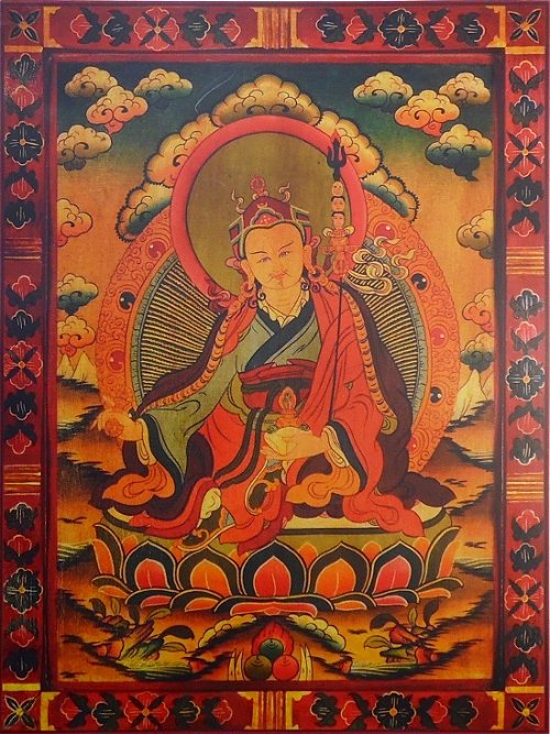 Постер Падмасамбхава (красная нарисованная рамка, 30 x 40 см)