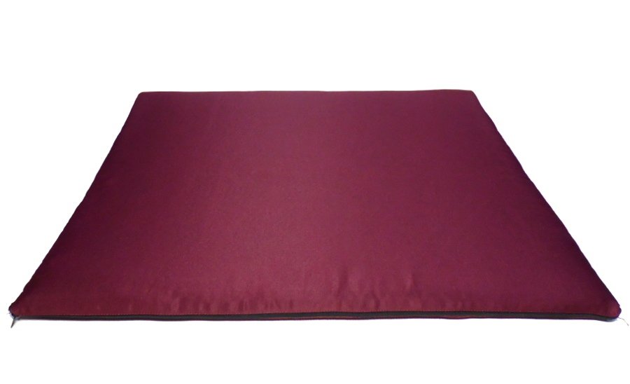 Мат для медитации из холлофайбера (бордовый), 3,5 x 67 x 80 см, бордовый