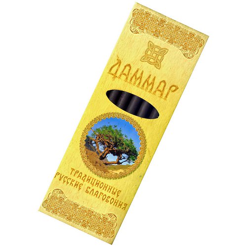 Традиционные Русские Благовония "Даммар", 7 свечек по 11,3 см