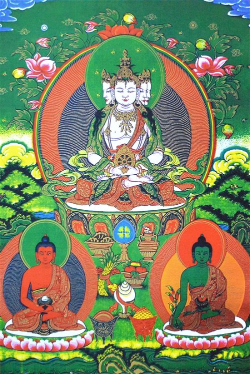 Плакат Будда Вайрочана (27 x 40 см)