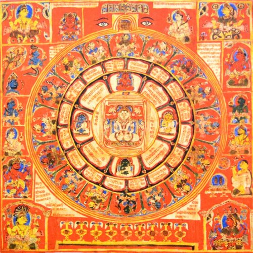 Постер Сиддха-чакра (30 х 30 см)