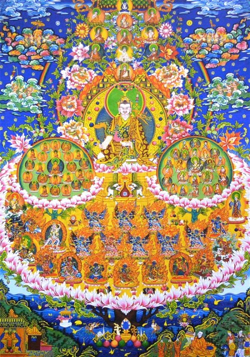 Плакат Древо Прибежища Гуру Падмасамбхавы (28 x 40 см)