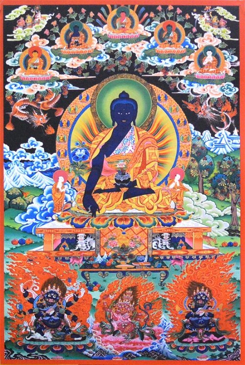 Плакат Будда Медицины (27 x 40 см)