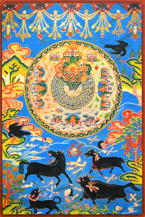 Плакат Мандала Шамбалы (27 x 40 см)