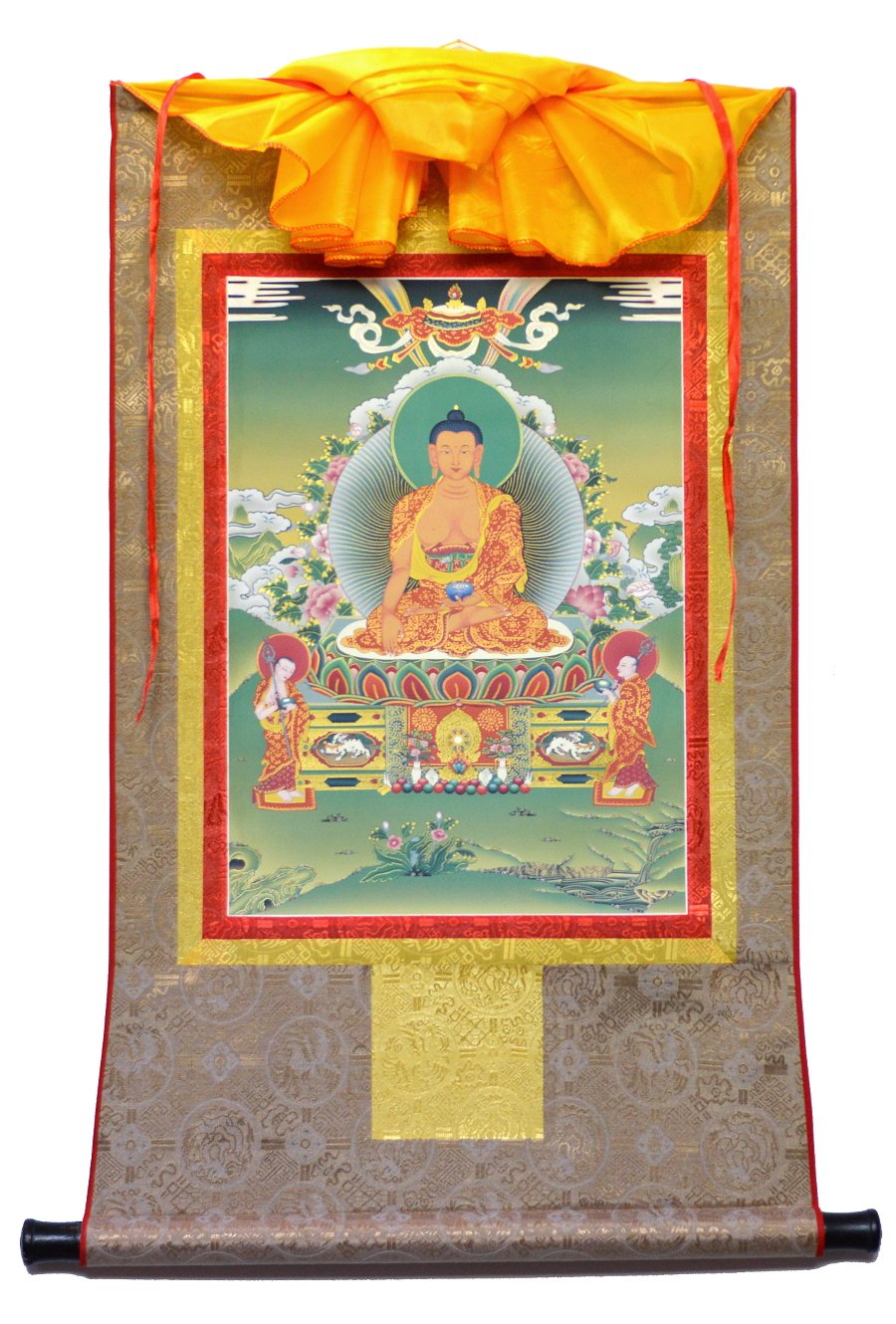 Тханка Будда Шакьямуни (печатная), ~ 51 х 83 см, изображение: ~ 32 х 45 см