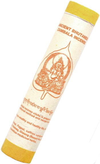 Ancient Bhutanese Zambala Incense (Древнее бутанское благовоние Дзамбала), 19 палочек по 18,5 см