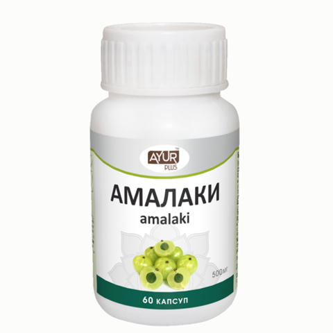 Купить Амалаки Ayur Plus 60 капс (500 мг) (уценка) в интернет-магазине Ариаварта