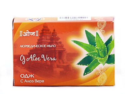 Мыло аюрведическое Одж Алое Вера (Oj Aloe Vera Soap) 100 г