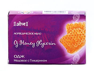 Мыло аюрведическое Одж Мед c Глицерином (Oj Honey Glycerin Soap) 100 г