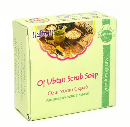 Мыло аюрведическое омололаживающее Oj Ubtan Scrub Soap (100 г)