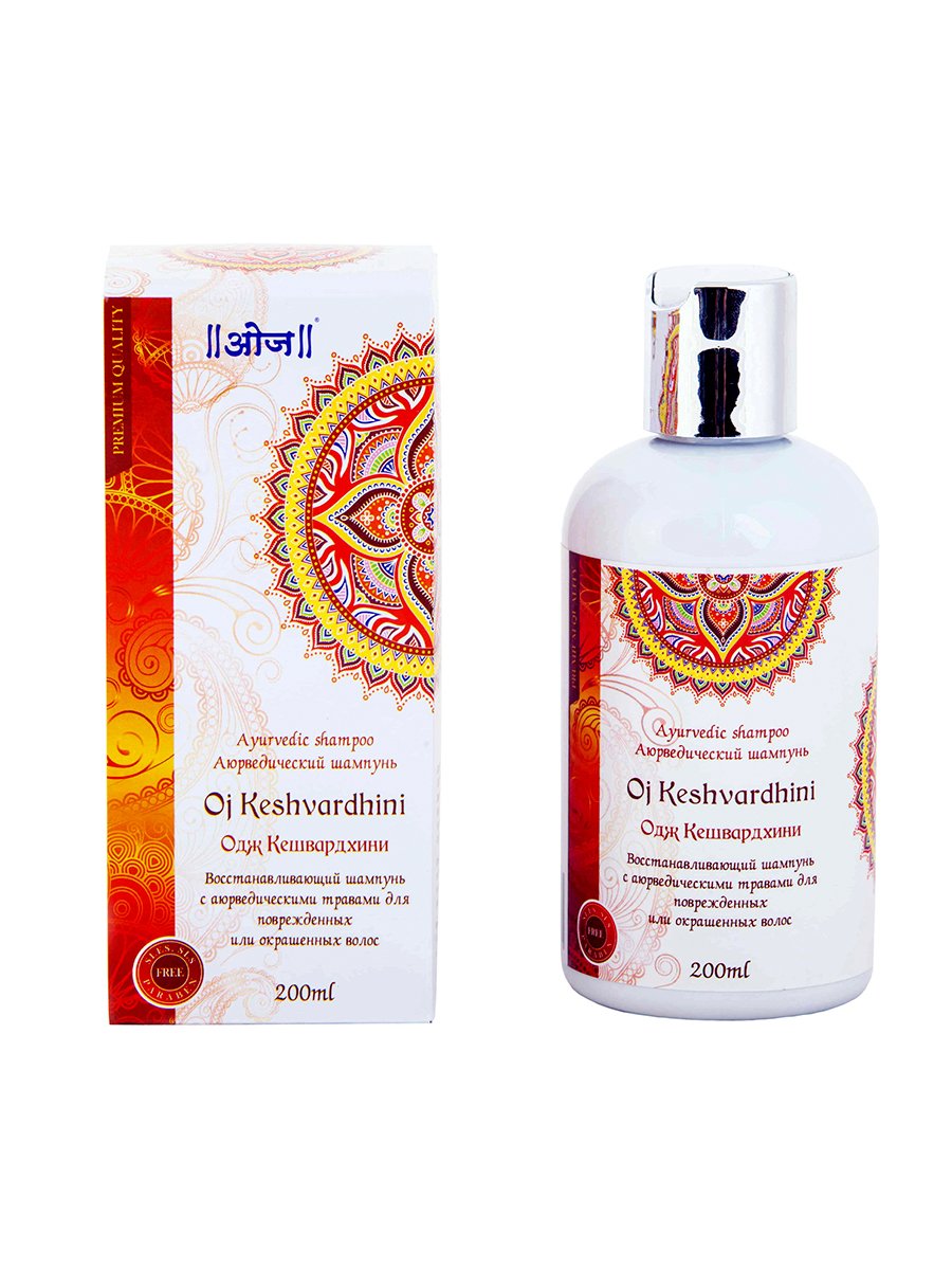 Купить Аюрведический шампунь Одж Кешвардхини (Oj Keshvardhini Shampoo) 200 мл в интернет-магазине #store#