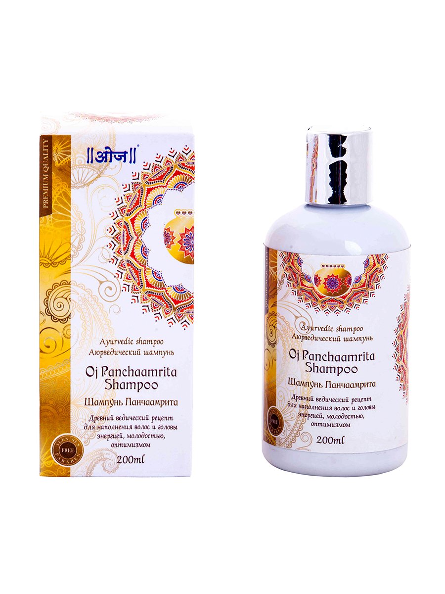 Купить Аюрведический шампунь Одж Панчаамрита (Oj Panchaamrita Shampoo) 200 мл в интернет-магазине #store#