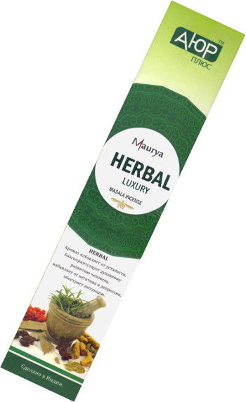 Благовоние "Herbal" Ayur Plus (Травяные), 12 палочек по 23 см