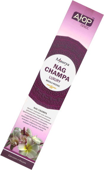 Благовоние "Nag Champa" Ayur Plus (Нагчампа), 12 палочек по 23 см