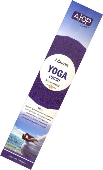 Благовоние "Yoga" Ayur Plus (Йога), 12 палочек по 23 см