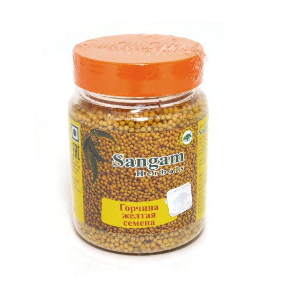 Купить Горчица желтая (семена) Sangam Herbals (100 г) (уценка) в интернет-магазине #store#