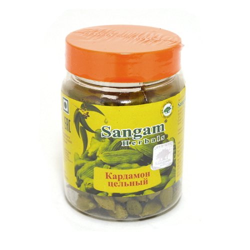 Кардамон зеленый цельный Sangam Herbals (50 г)