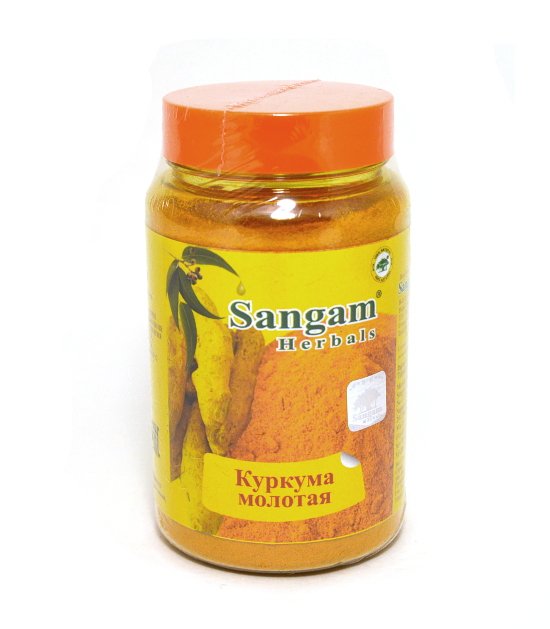 Купить Куркума молотая Sangam Herbals (140 г) в интернет-магазине #store#
