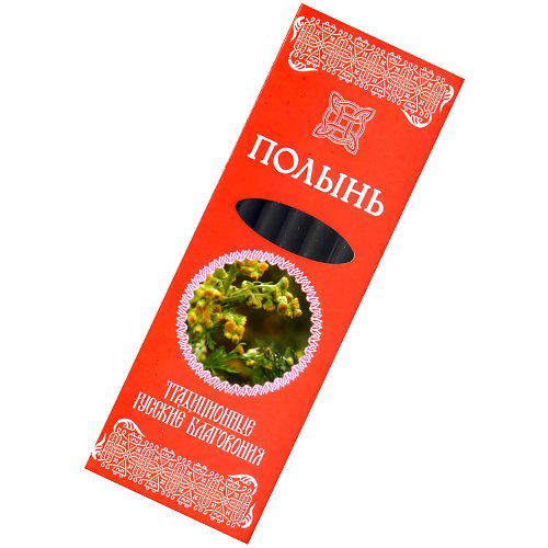 Традиционные Русские Благовония "Полынь", 7 свечек по 11,3 см