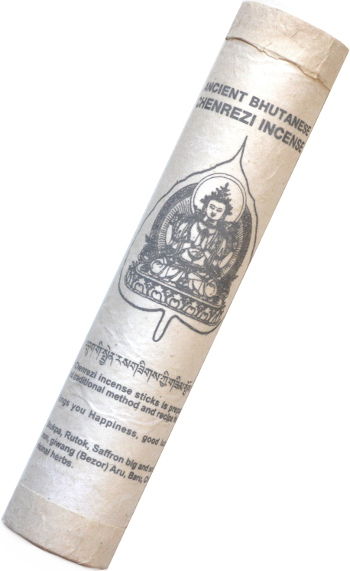 Ancient Bhutanese Chenrezi Incense (Древнее бутанское благовоние Ченрези), 19 палочек по 18,5 см