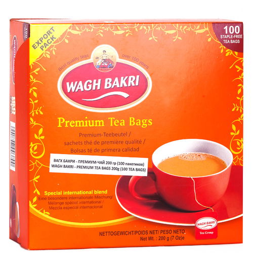 Чай Вагх Бакри — Премиум (Wagh Bakri — Premium Tea) 200 г (100 пакетиков)