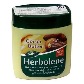 Вазелин косметический Dabur Herbolene с маслом какао и витамином Е (увлажняющий) 225 мл
