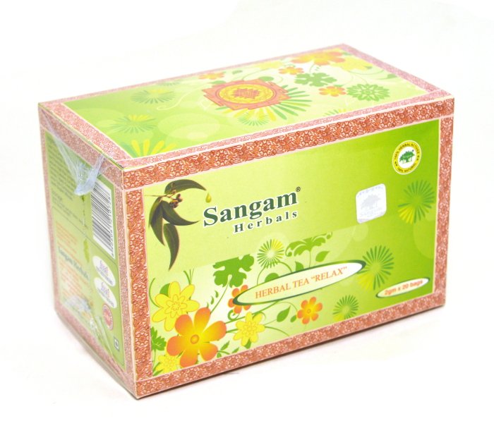 Чай травяной Релакс Sangam Herbals (20 пакетиков). 