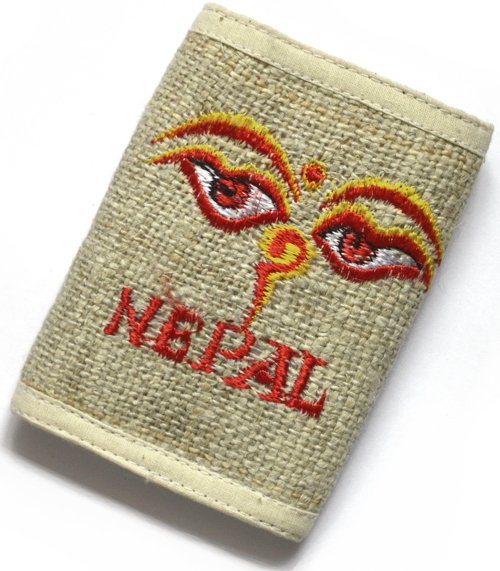 Кошелёк с красными глазами Будды, 12,5 x 23 см