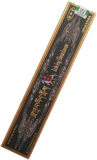 Благовоние Лавран Бог Богатства (La bu leng Tibetan Incense), черная упаковка, 148 палочек по 23 см