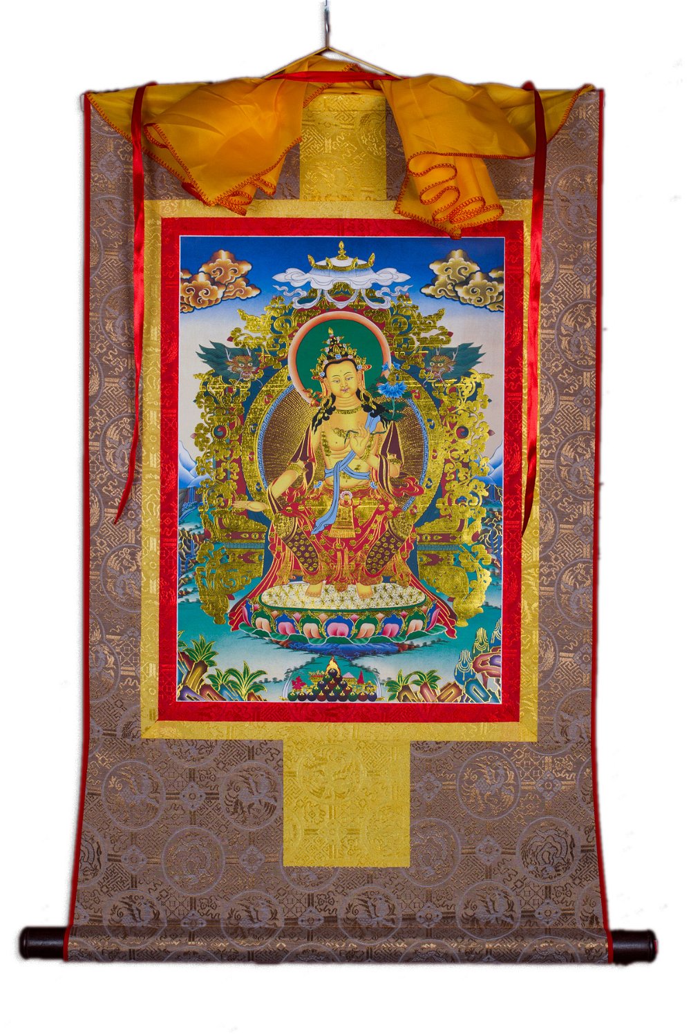 Тханка Будда Майтрея (печатная, 51 х 83 см), ~ 51 х 83 см, изображение: ~ 32 х 44 см