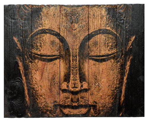 Изображение на досках Будда (40 x 47 x 4 см)
