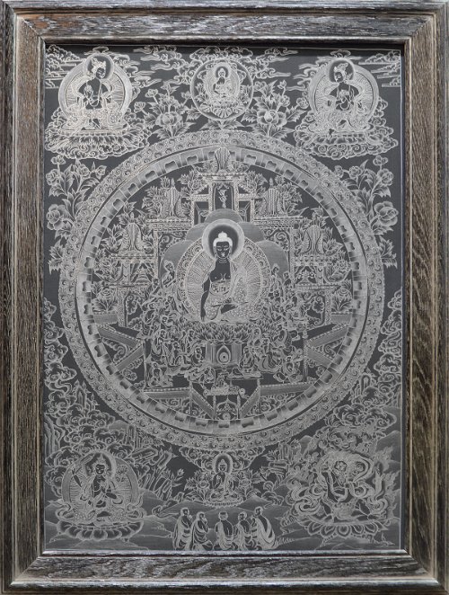 Картина в рамке "Мандала Будды" (68 x 91 x 2,7 см)