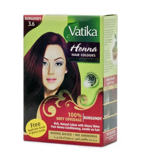 Купить Хна для окраски волос Vatika Henna Natural Burgundy (бордовая) (уценка) в интернет-магазине Ариаварта