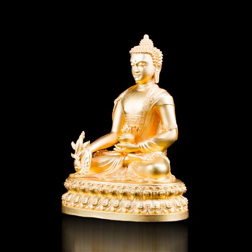 Статуэтка Будды Медицины позолоченная, 15,5 см
