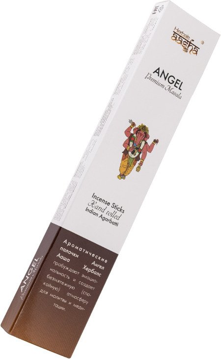 Благовоние Angel Herbals AASHA, 10 палочек по 21 см