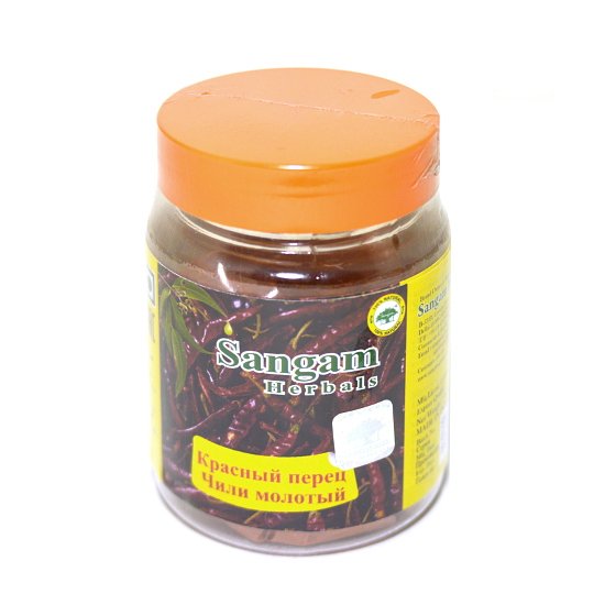 Купить Красный перец Чили молотый Sangam Herbals (50 г) в интернет-магазине #store#