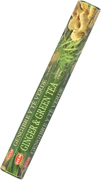 Купить Благовоние Ginger and Green Tea (Имбирь и зеленый чай), 20 палочек по 24 см в интернет-магазине Ариаварта