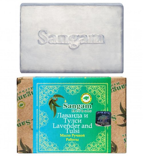 Мыло Sangam Herbals Лаванда и Тулси (100 г)