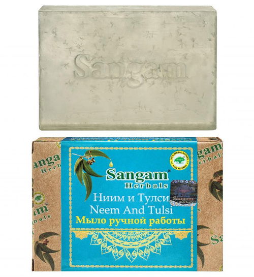 Мыло Sangam Herbals Ниим и Тулси (100 г)