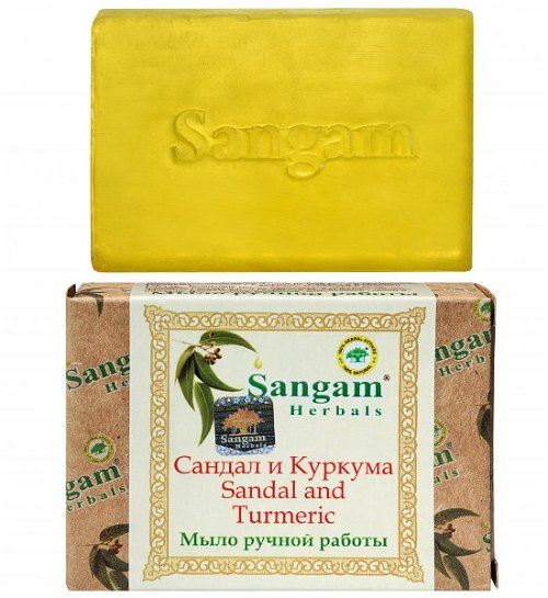Мыло Sangam Herbals Сандал и Куркума (100 г)