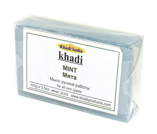 Мыло ручной работы Khadi Мята, 100 г
